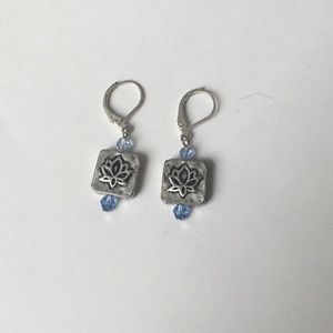 Namaste Lotus Flower Earrings